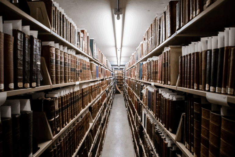 The stacks at Boston Public Library, one of the oldest and largest public library systems in the country