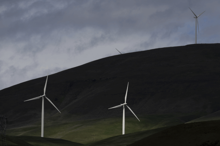 Wind turbines in Goldendale, Wa.