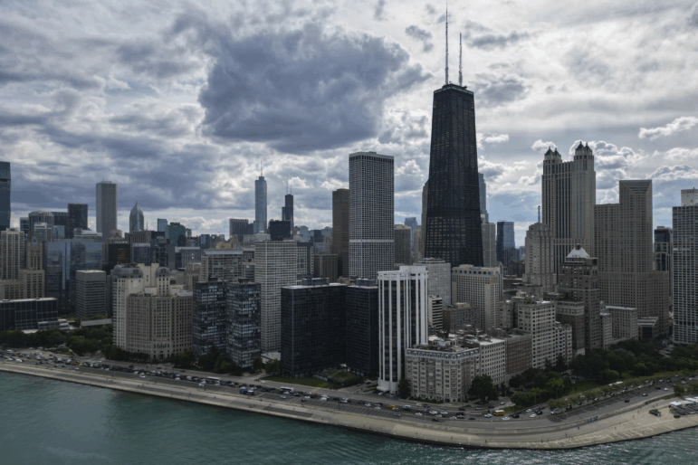 The Chicago city skyline. (AP Photo/Erin Hooley)