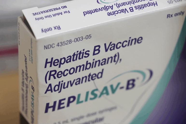 A box of hepatitis B vaccine is displayed at a CVS Pharmacy on Sept. 9, 2025, in Miami, Florida.