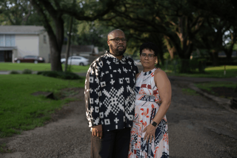 Stacey Gilbert and her son Ryan Gilbert are both teachers in New Orleans.