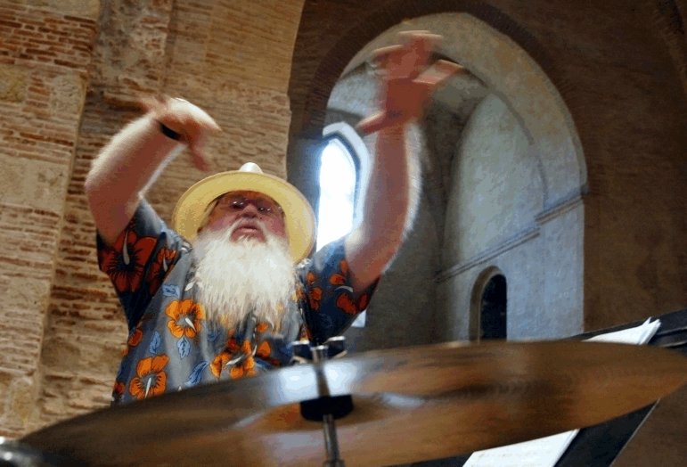 Hermeto Pascoal performs during a festival in France in 2005. Known for improvisation and a sense of whimsy, Pascoal blended regional Brazilian folk music with jazz and psychedelia over a decades-long career.