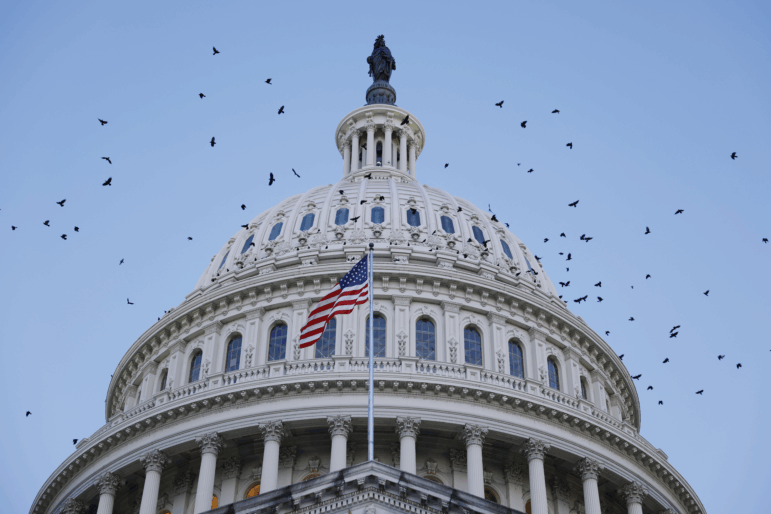 The U.S. Capitol Dome is seen during sunrise on Sept. 5, 2024.