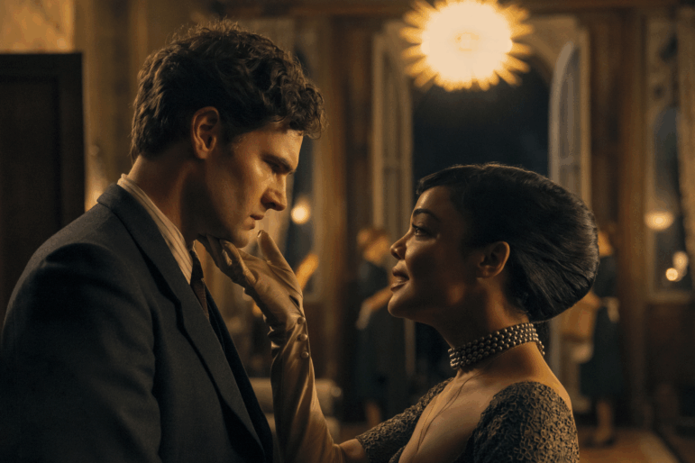 Tom Bateman and Tessa Thompson in Hedda, a gorgeously rendered adaptation of Henrik Ibsen's classic Hedda Gabler.
