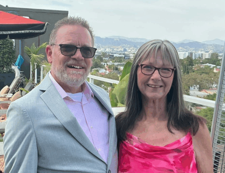 Lynn Milam (right) says that a nerve-stimulating implant has dramatically improved her rheumatoid arthritis, allowing her and her husband, Donald, to regain the life they once enjoyed together.