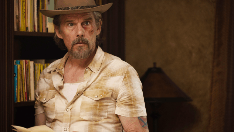 FX's The Lowdown -- "Pilot" Episode 1 -- Pictured: (l-r) Michael Hitchcock as Ray, Ethan Hawke as Lee Raybon.