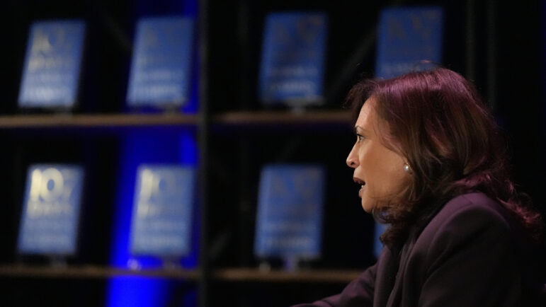 Former Vice President Kamala Harris speaks about her new book during an event on in Birmingham.