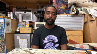 Hannibal Nicholls poses for a portrait on Sept. 3, 2025. He was locked in an Orleans Parish Prison facility as Hurricane Katrina struck in August 2005.