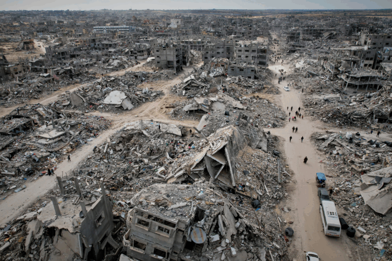 Displaced people return to Rafah, Gaza Strip, Monday, Jan. 20, 2025, a day after the ceasefire deal between Israel and Hamas went into effect.