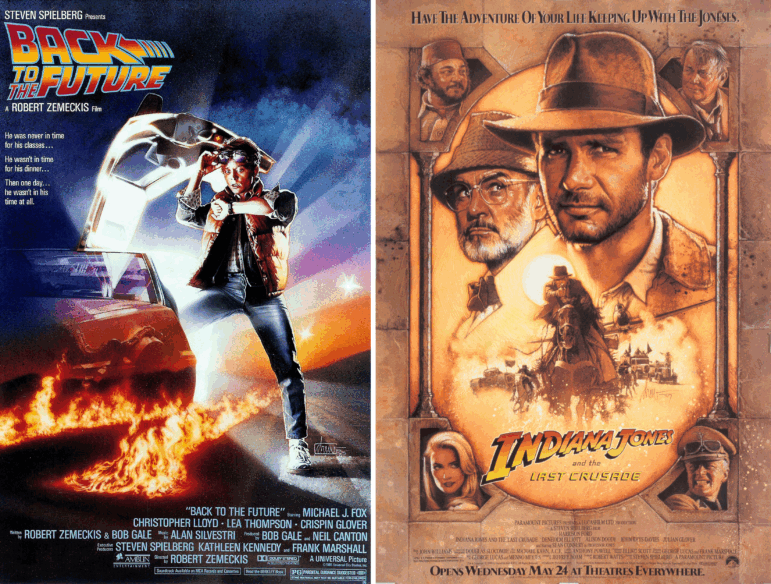 Back To The Future and Indiana Jones and the Last Crusade posters were illustrated by Drew Struzan.