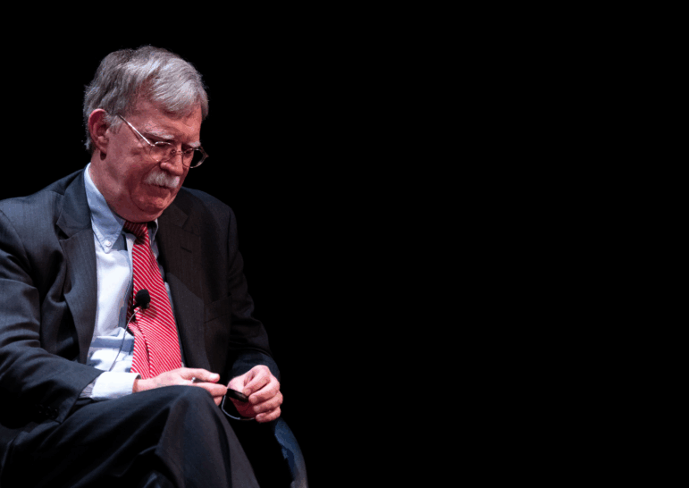 Former national security adviser John Bolton speaks at Duke University in Durham, N.C., on Feb. 17, 2020.