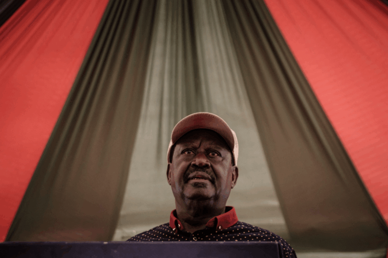 Raila Odinga, the leader of the Kenyan opposition coalition Azimio la Umoja, in Nairobi on March 28, 2023.