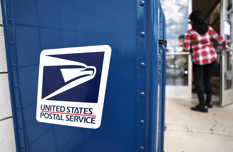 In response to U.S. Postal Service changes, California state officials are urging mail-in voters for a special election on congressional redistricting to return their ballots before Election Day to help ensure their ballots get postmarked by the deadline. Here, a post office in Montclair, Calif., is seen last year.