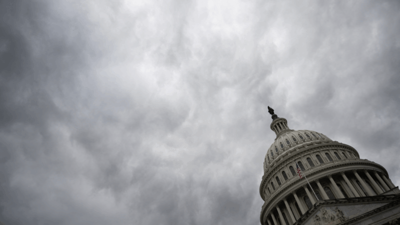 The dome of the U.S Capitol is seen on the 8th day of the government shutdown on Oct. 8.