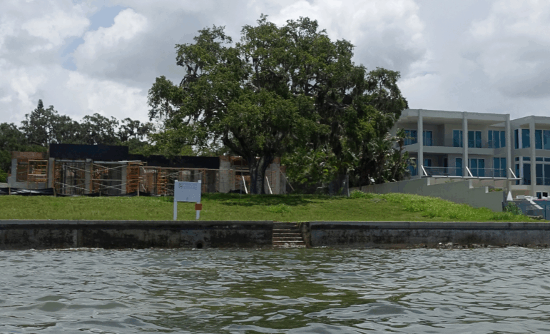 This photo, taken in 2018, shows a home being built in Sarasota, Fla. The government shutdown has forced many would-be homebuyers to delay their purchases because the U.S.-backed National Flood Insurance Program stopped writing new policies on Oct. 1 and can’t resume until it’s reauthorized by Congress.