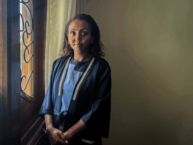 Dr. Tsion Firew at her home in Kigali, Rwanda, on Oct. 3. A year ago, Rwanda announced the country's first Marburg outbreak — a deadly virus that's a cousin to Ebola. Firew, who is chair of emergency medicine at Africa Health Sciences University in Rwanda, was afraid for herself and her kids. She sent them away, updated her life insurance — and helped quash the outbreak.