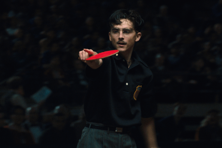 Timothée Chalamet in Marty Supreme.