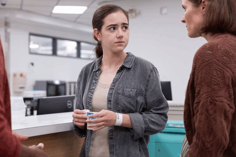 Abby Ryder Fortson portrayed Kristi Wheeler, a teen who came into the hospital for a medication abortion, on The Pitt.