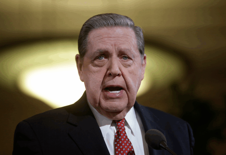 Jeffrey R. Holland, member of the quorum of the twelve apostles, speaks during a news conference at the Conference Center, in Salt Lake City, Jan. 27, 2015.