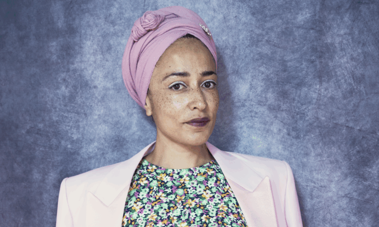 Zadie Smith poses for the photographer during the 16th Rome Film Festival on October 17, 2021 in Rome, Italy.