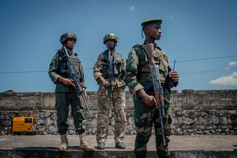 Rwandan backed M23 rebel soldiers in Goma, Eastern DRC, May 2025.