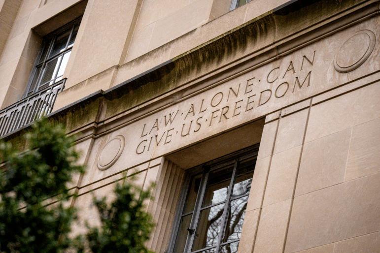 The Robert F. Kennedy Department of Justice Building on Dec. 19, 2025 in Washington, DC.
