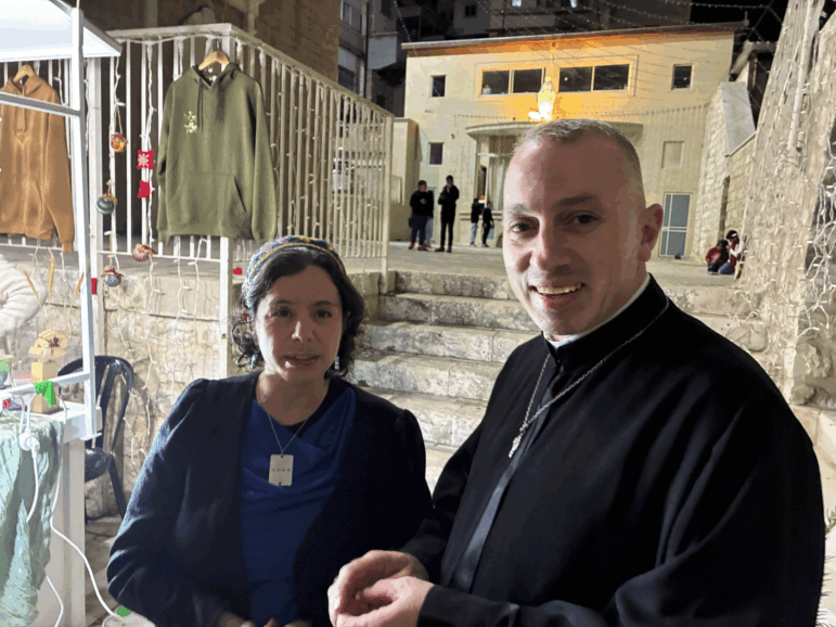 Rabbi Na'ama Dafni and Rev. Yousef Yacoub in Haifa, Israel.