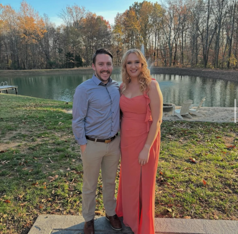 Natalie Cook, pictured here with her husband, Zachary, was struck by one boy's kindness toward her foster daughter.