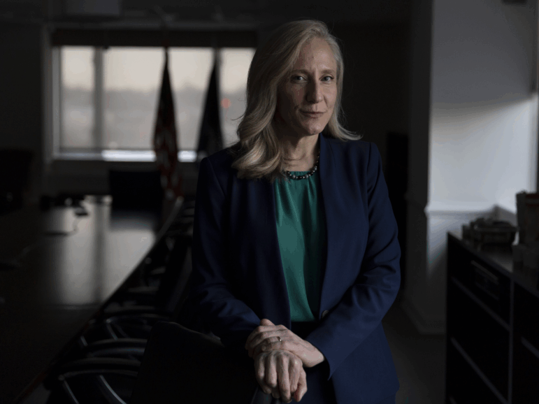 Governor-elect Abigail Spanberger poses for a portrait during an interview in Richmond, Va., on Tuesday, Jan 13, 2026. Spanberger will break decades of tradition during her inauguration on Saturday by not wearing a morning suit worn by many male governors before her.