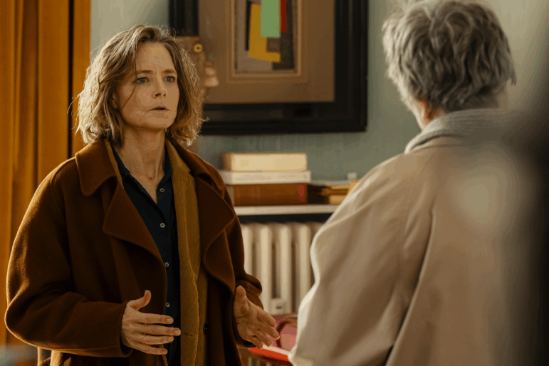 Jodie Foster performs in her first lead role entirely in French in A Private Life.