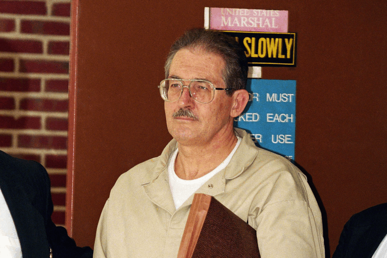 Former CIA agent Aldrich Ames leaves federal court after pleading guilty to espionage and tax evasion conspiracy charges April 28, 1994, in Alexandria, Va.