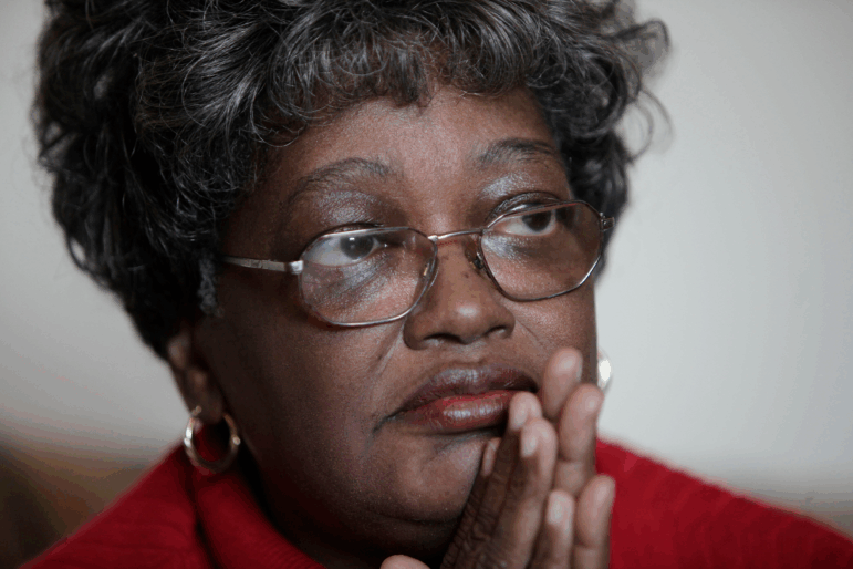 Claudette Colvin sits for a portrait, Feb. 5, 2009, in New York.