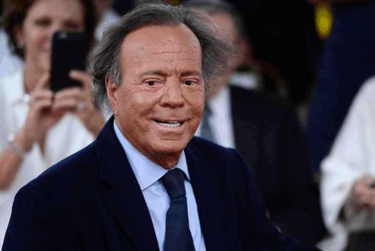 Spanish singer Julio Iglesias smiles during his star unveiling ceremony at the Walk of Fame in San Juan, Puerto Rico, Thursday, Sept. 29, 2016.