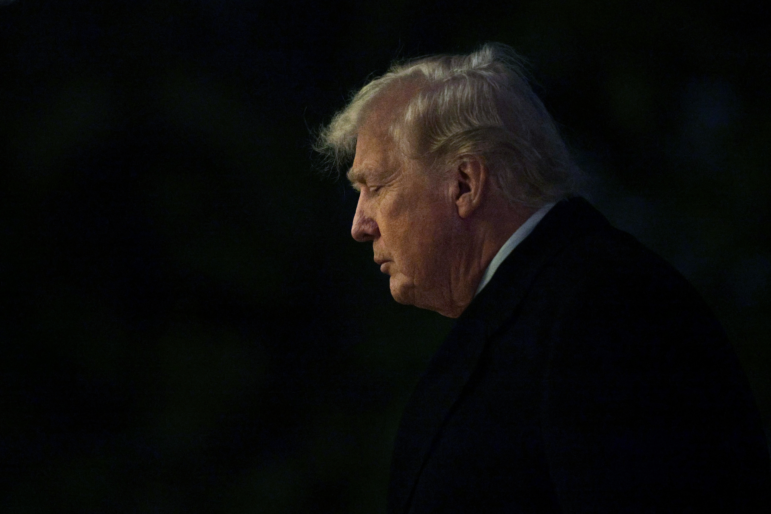 President Trump walks on the South Lawn after landing at the White House on Jan. 4, 2026. Trump returned to Washington from his winter break at the Mar-a-Lago Club in Palm Beach, Fla., one day after U.S. forces captured former Venezuelan President Nicolas Maduro and his wife in a raid on his compound in the capital city of Caracas.