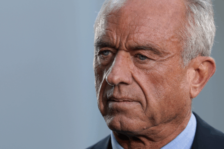 Health Secretary Robert F. Kennedy Jr. is shown in a close-up portrait.