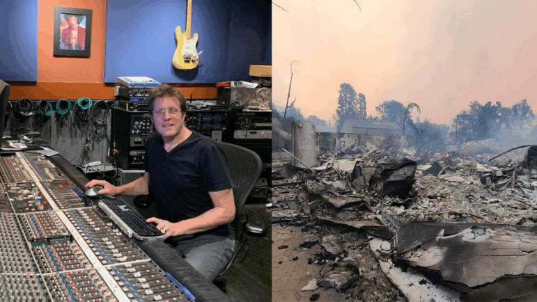 A year ago, Rich Mouser's home recording studio burned to the ground in the Eaton fire.