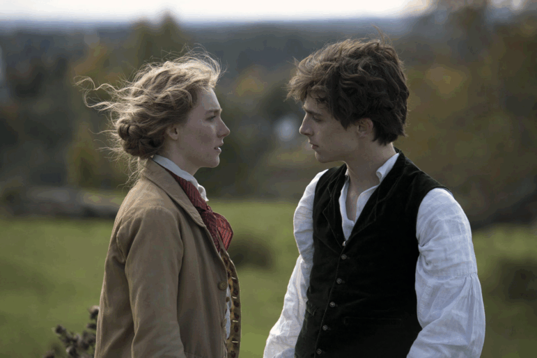 Saoirse Ronan and Timothée Chalamet in 2019's Little Women, written and directed by Greta Gerwig.