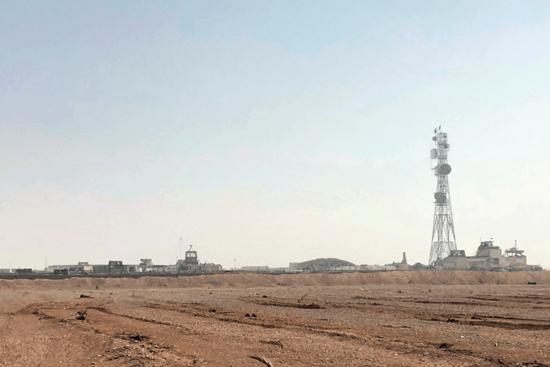 FILE - The al-Tanf military outpost in southern Syria is seen on Oct. 22, 2018.