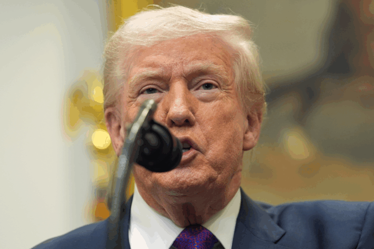 President Donald Trump speaks during an event with Environmental Protection Agency director Lee Zeldin to announce the EPA will no longer regulate greenhouse gases, in the Roosevelt Room of the White House, Thursday, Feb. 12, 2026, in Washington.