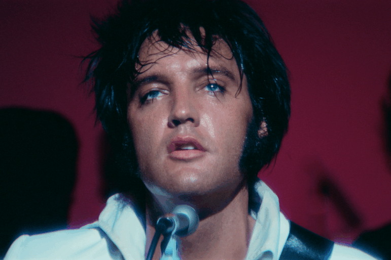 Elvis Presley in Las Vegas in Aug. 1970.