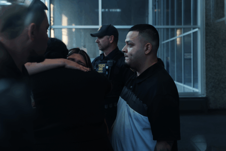 Kilmar Abrego Garcia enters a U.S. Immigration and Customs Enforcement field office in August 2025 in Baltimore after he was returned to the U.S. from El Salvador.