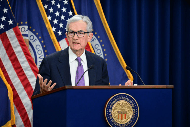U.S. Federal Reserve Chair Jerome Powell speaks during a press conference at the end of a Monetary Policy Committee meeting in Washington, D.C., on Oct. 29, 2025.