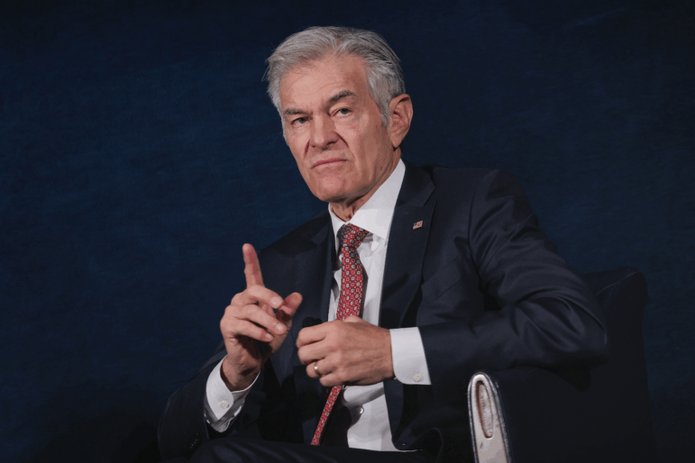 Centers for Medicare and Medicaid Services Administrator Mehmet Oz speaks at an Action for Progress event about plans to transform behavioral health, on Feb. 2, 2026, in Washington, D.C.