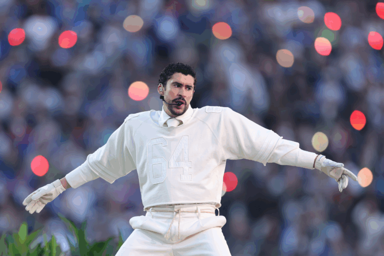 Bad Bunny's set at the halftime show of Super Bowl LX was filled with references to Puerto Rican culture. He performed at Levi's Stadium in Santa Clara, Calif.