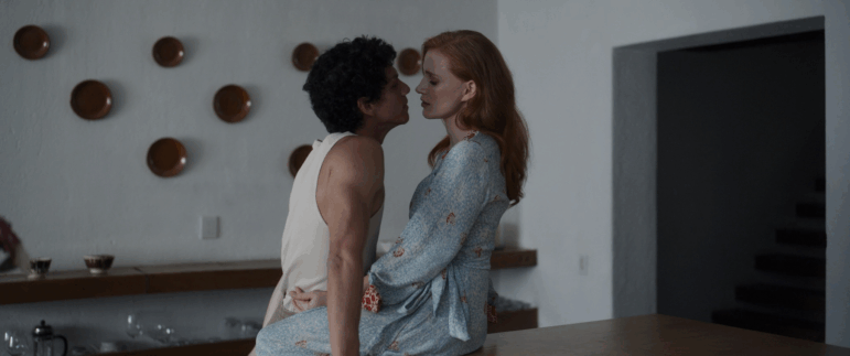 Isaac Hernández and Jessica Chastain in Dreams