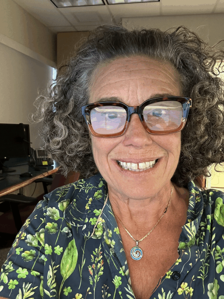 Joann Moschella had just been hit by a car when an unlikely hero came to her rescue.