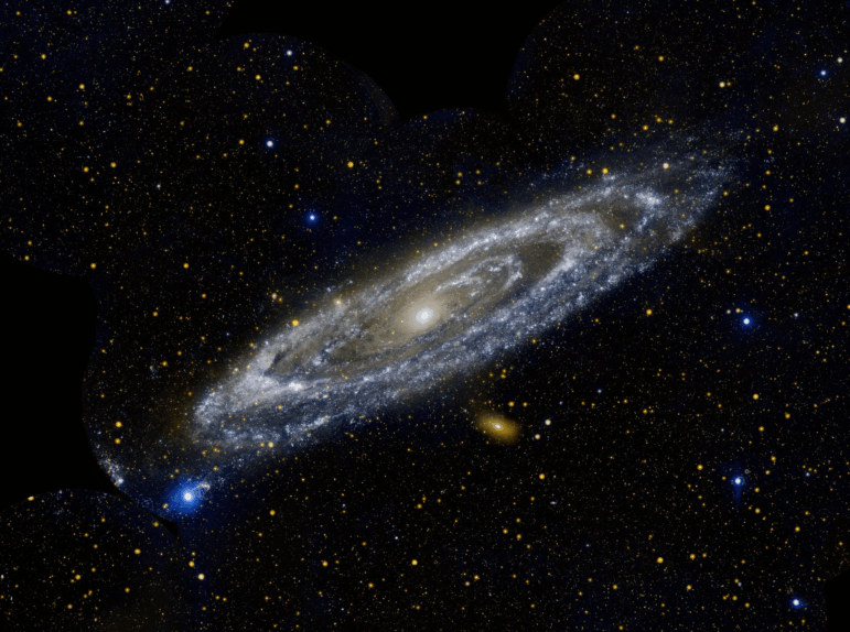 Stars in the Andromeda Galaxy, pictured here, were being studied by scientists who noticed that one particular star suddenly faded away and disappeared.