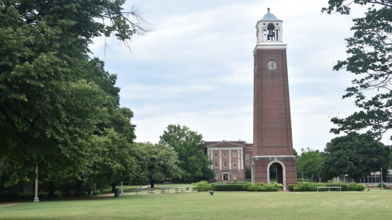 https://wbhm.org/wp-content/uploads/2026/03/Bell-Tower-and-Old-Gym-on-the-BSC-campus--800x450.jpg