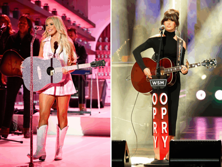 Megan Moroney (left) and Ella Langley.